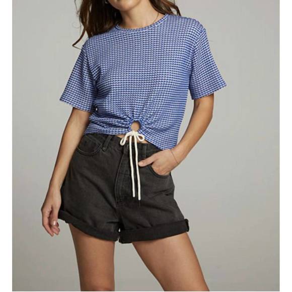 NEW CHASER miracle short sleeve top in cobalt blue - Picture 1 of 3